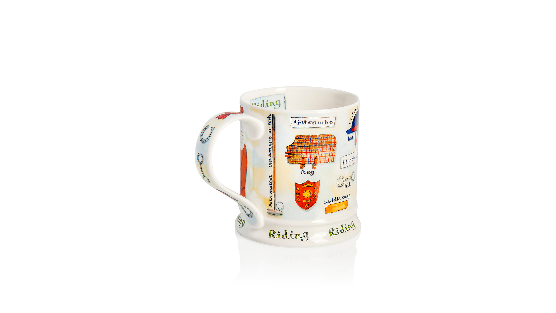 10607753 Dunoon Кружка Dunoon "Скачки.Айона" 400мл Фарфор костяной  - Вид №1