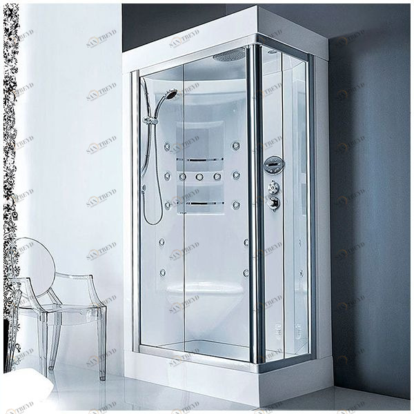 Душевая кабина Gruppo treesse Acquazzurra 80х100 STB-B7537D белая с баней и гидромассажем угловая правая STBB7537D