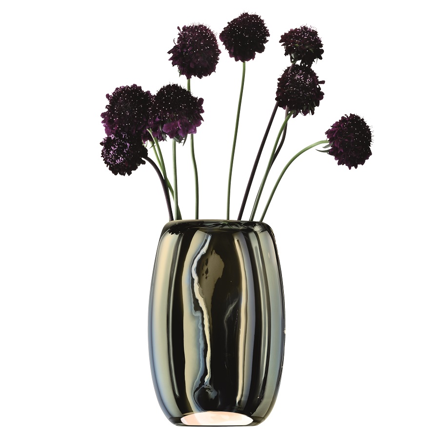 G1469-23-182 Ваза eclipse 23,5 см оливковый металлик LSA International  - Вид №2