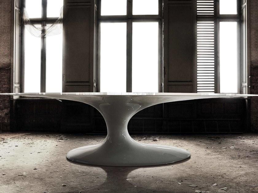 GANSK Овальный обеденный стол из стекловолокна  G3006  - Вид №2