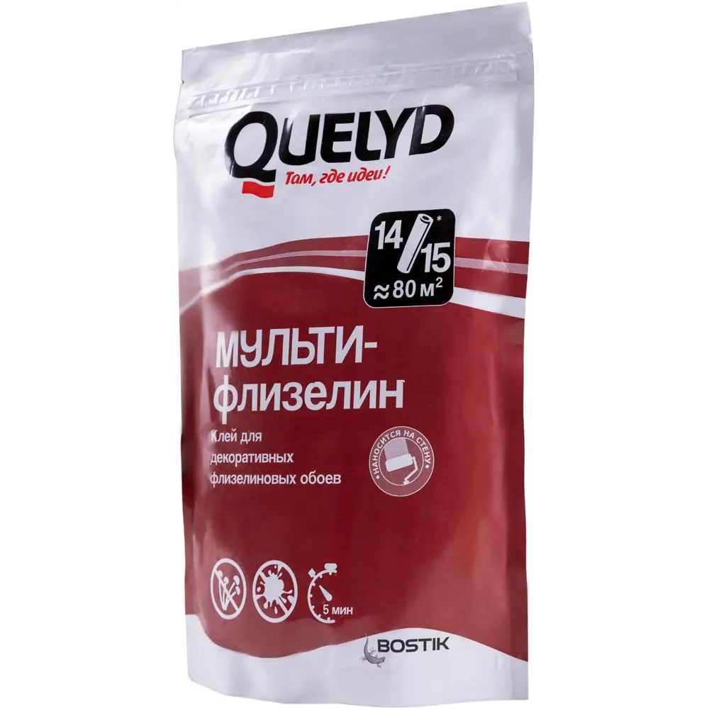 Клей для флизелиновых обоев Quelyd Мульти 80 м² 89380500 STLM-2114801  - Вид №2