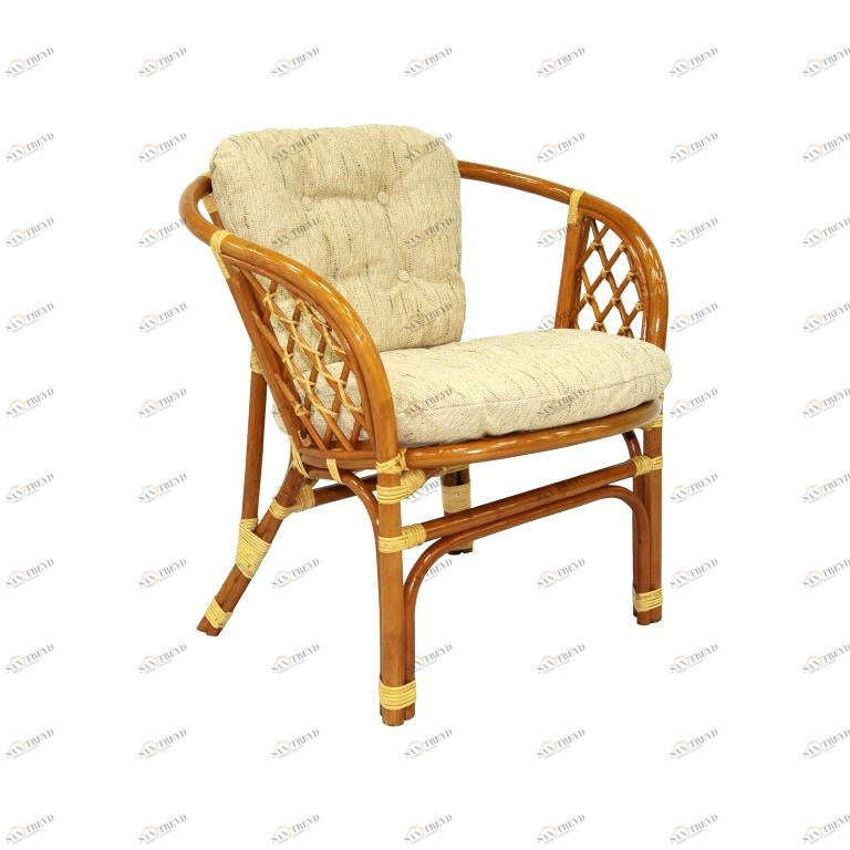 Кресло коричневое "Багама Люси" ЭКО ДИЗАЙН CLASSIC RATTAN 129504 Бежевый;коричневый 