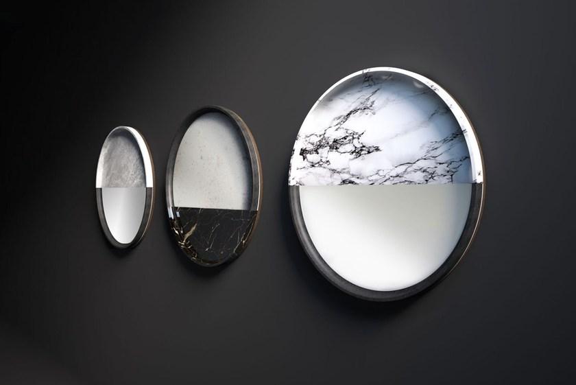 ROSSATO ARREDAMENTI Круглое настенное зеркало из мрамора Home Rhc-14 - Вид №1