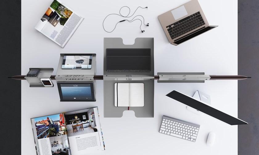 Steelbox by Metalway Настенная офисная доска из магнитного листового металла Zen Deskpinb - Вид №1