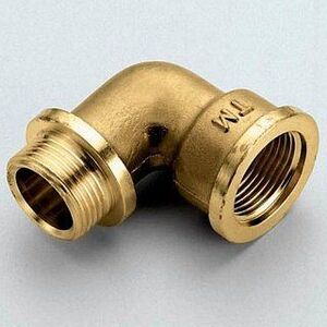 Колено с упором ВР-НР  3/4"x3/4" латунь TIEMME