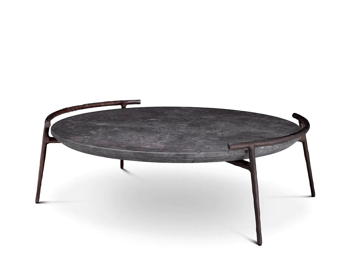 Мраморный и металлический круглый журнальный столик Eichholtz ARCA ARCH-00144295