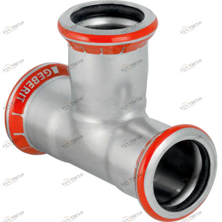 GEBERIT 21008 Тройник равнопроходной Geberit Mapress из углеродистой стали 