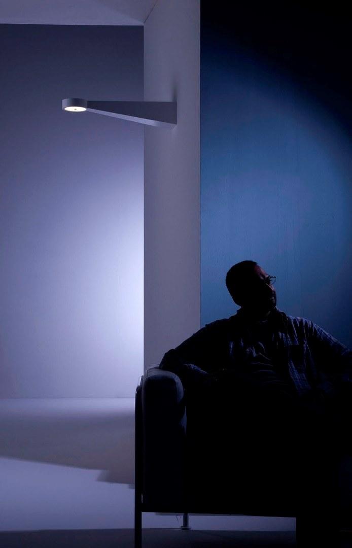 Martinelli Luce Настенный светильник из алюминия прямого света с диммером Q8 1296/d/dim/l/1/t/bi - Вид №2