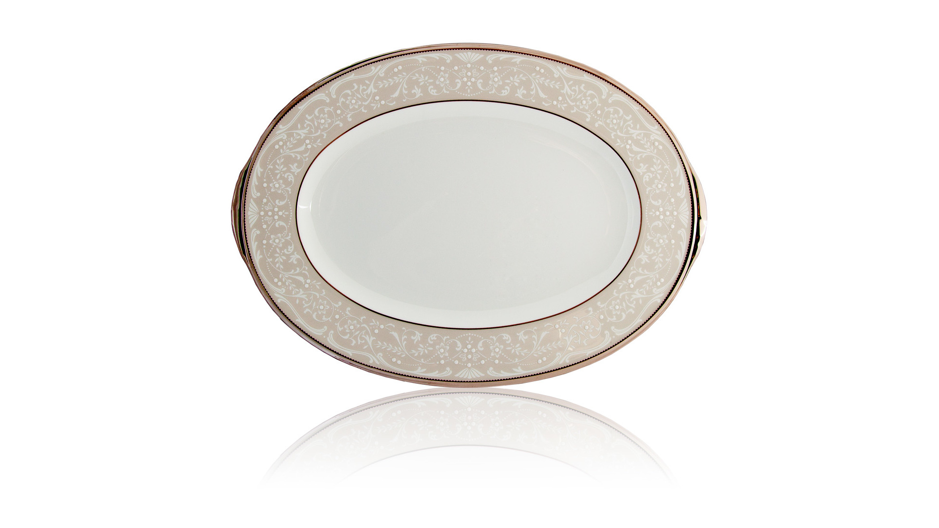 10676105 Noritake Сервиз столовый Noritake Серебряный дворец на 6 персон 21 предмет, фарфор Фарфор костяной  - Вид №1