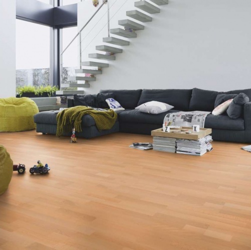 Паркетная доска Meister PС 200 Classic Дымчатый Гармония 928 Бук Натур (Гладкая) 2400х200 мм 2300200101 - Вид №4