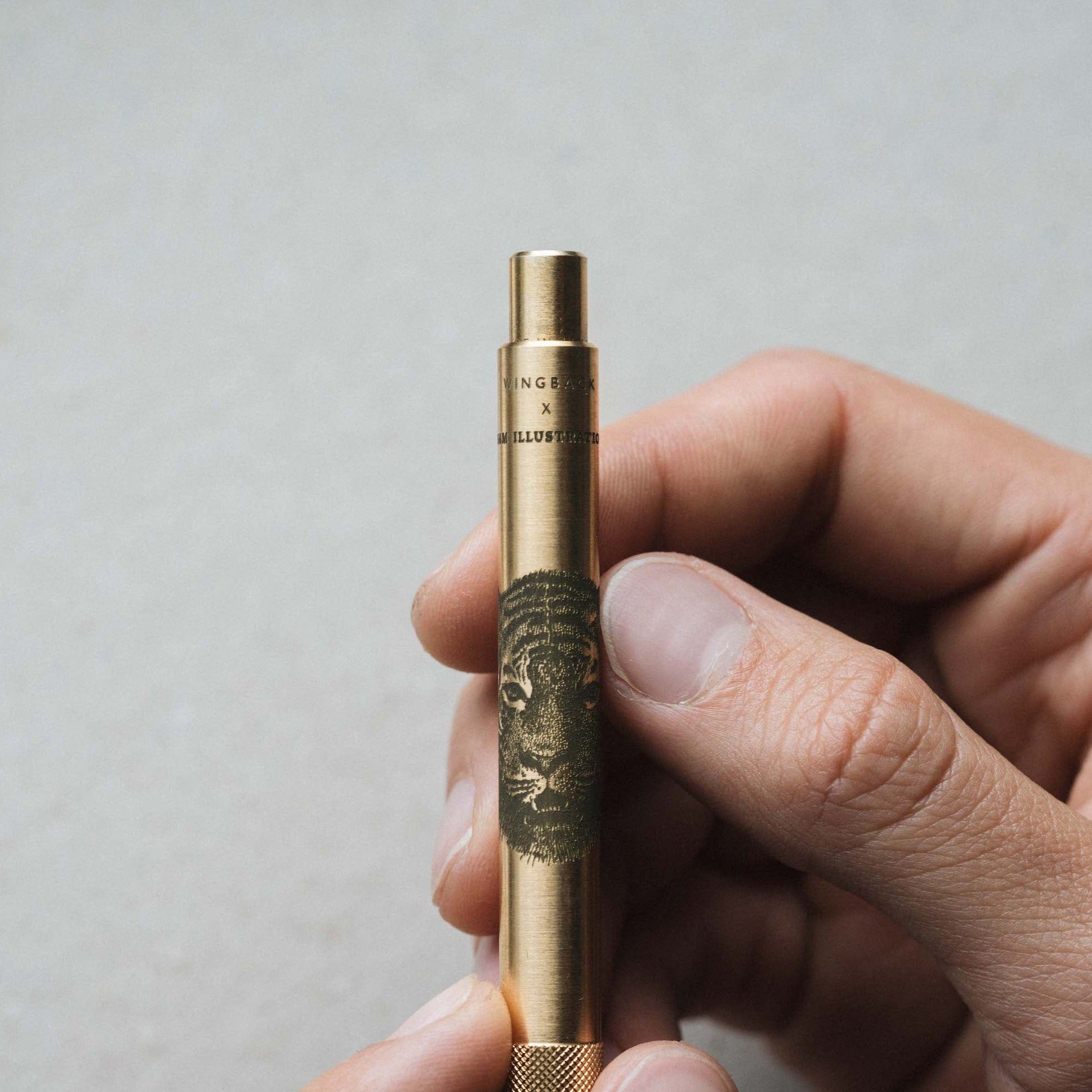 W207BRA-75AM X 5AM Иллюстрация — механический карандаш — латунь — 0,7 мм Wingback  - Вид №2