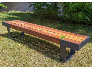 Модульная деревянная скамья