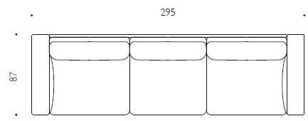 Driade 3-х местный тканевый диван Fenix sun-id-1430714 - Вид №1