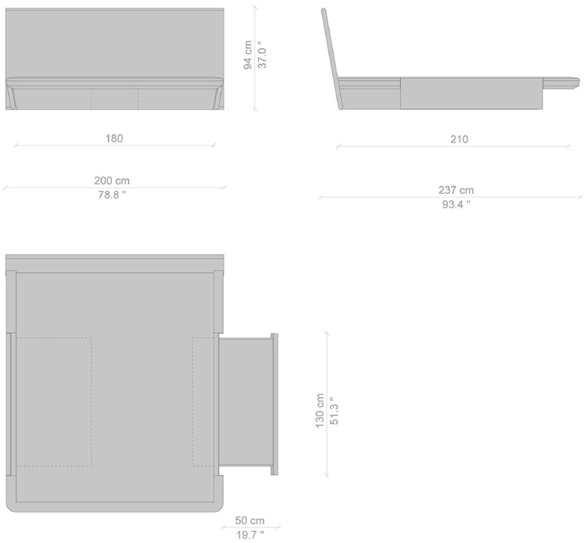 Cassina Кровать с изголовьем из ясеня  L42  - Вид №19