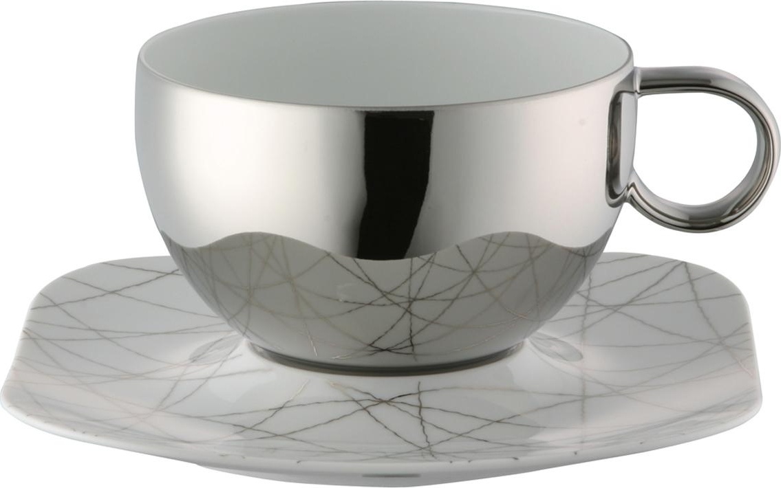 72437 Rosenthal Чашка чайно-кофейная с блюдцем Rosenthal Фри Спирит Старс 290мл, фарфор Фарфор 