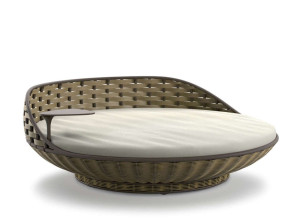 3-местный круглый диван из синтетического волокна