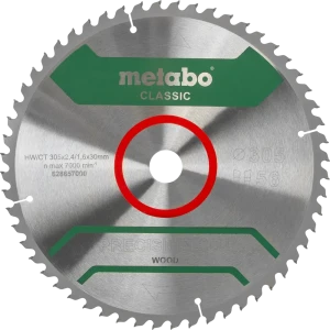 Диск пильный по дереву Metabo Precision 628657000 56Т 305x30x2.4 мм