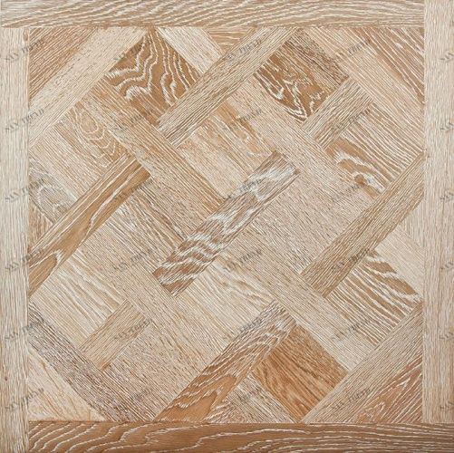 Модульный паркет Goodwin Art H4 Светлый Белёный Дуб Натур с брашью (Текстурированная) 600х600 мм 26006000173