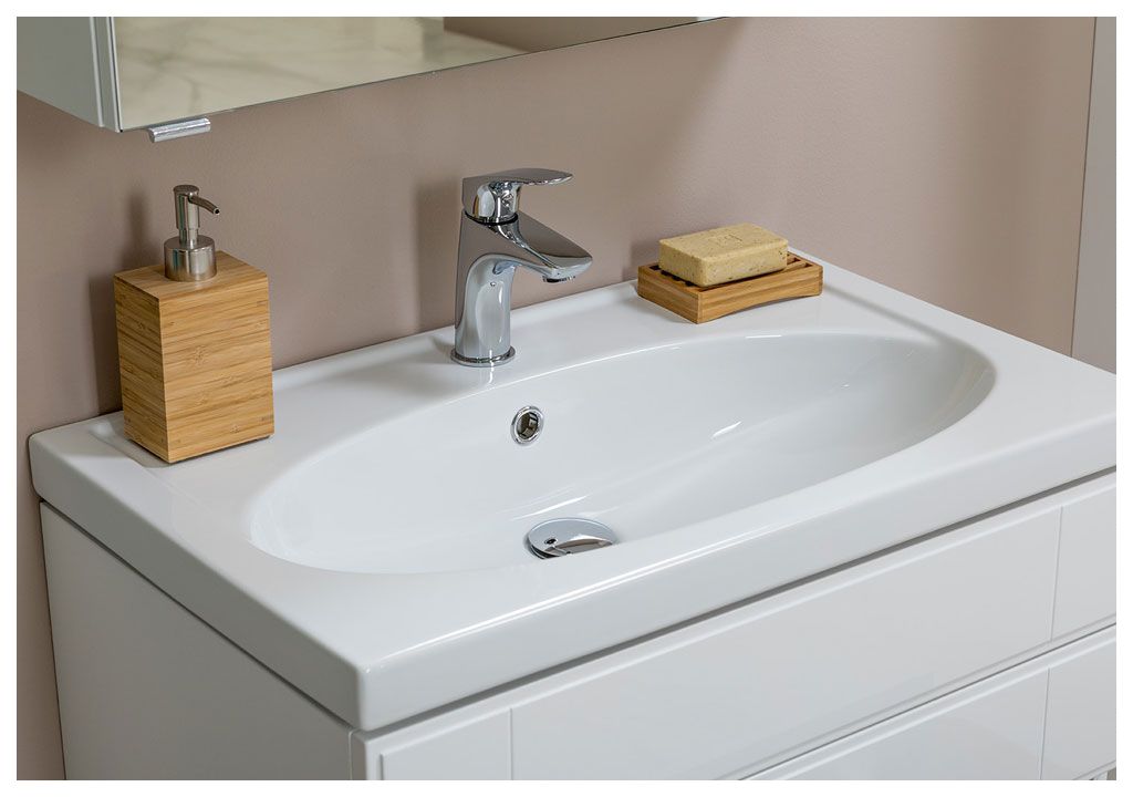 Мебель для ванной Aquanet Рондо 60 белый (2 ящика) 00195704 - Вид №5