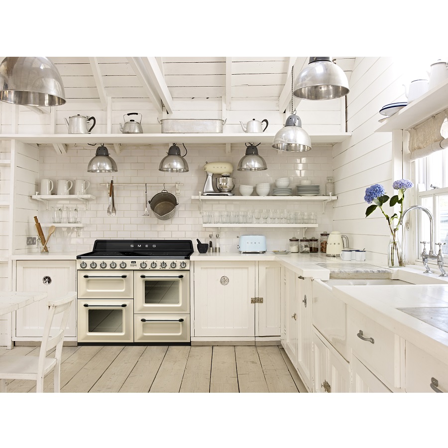 Тостер Smeg на 2 ломтика, черный TSF01BLEU - Вид №5