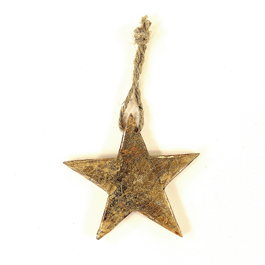 Украшения подвесные Golden Stars/Trees/Hearts, деревянные, в подарочной коробке, 24 шт Enjoyme ENNY0021 - Вид №4