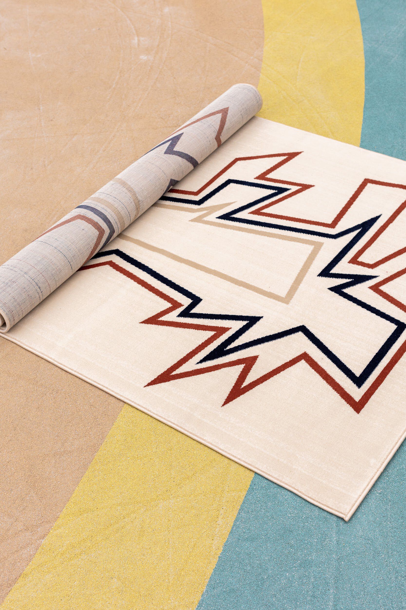 Прямоугольный ковер с рисунком из полипропилена Shishka Project EMOTIONS 1 ARCH-00119832 - Вид №1