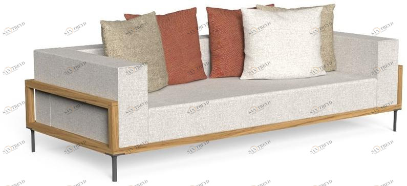 Talenti 3-х местный тканевый диван Cleo teak Clediv