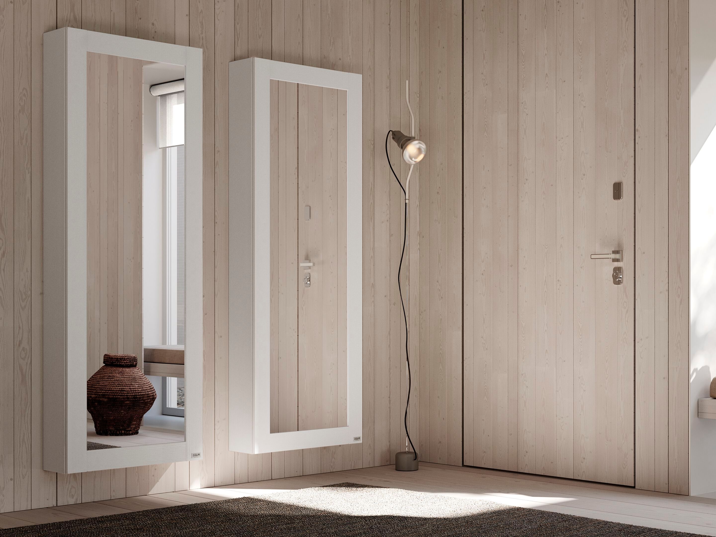 Подвесной стеллаж для обуви из белого ясеня Mobili Fiver Rachele ARCH-00071363 - Вид №5