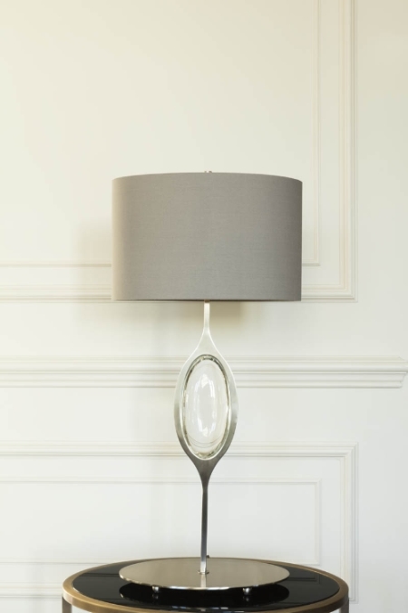 Настольная лампа Valentina серая 5893 PUSHA ЭЛИТНЫЕ 062091 Прозрачный;хром  - Вид №3