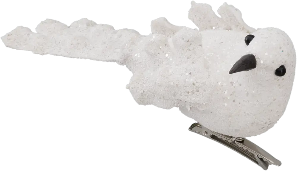 82606982 Елочное украшение «Птички» 17 см цвет белый STLM-0953627