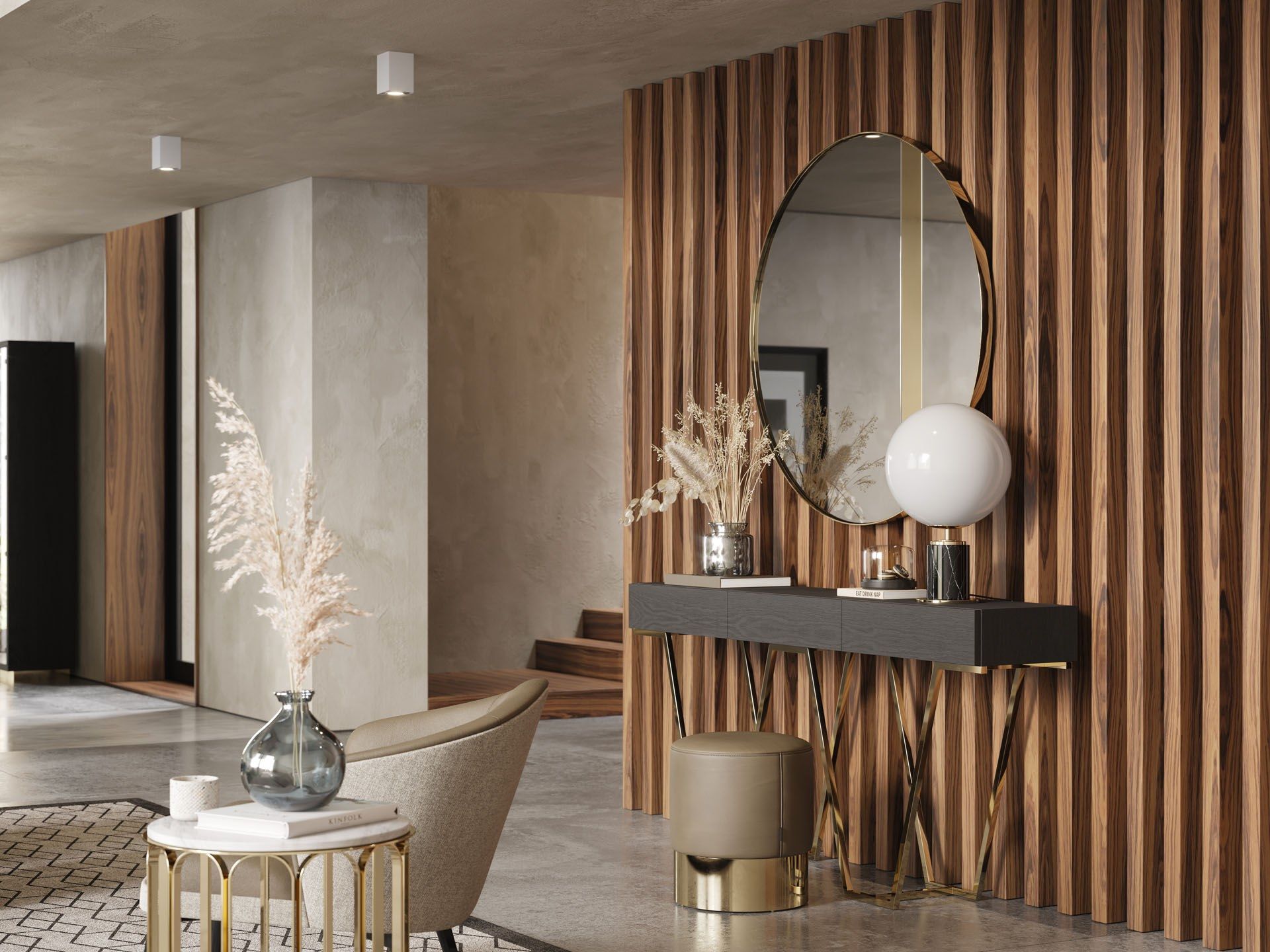 Деревянная прямоугольная консоль с ящиками Laskasas ZURIQUE ARCH-00044629 - Вид №5