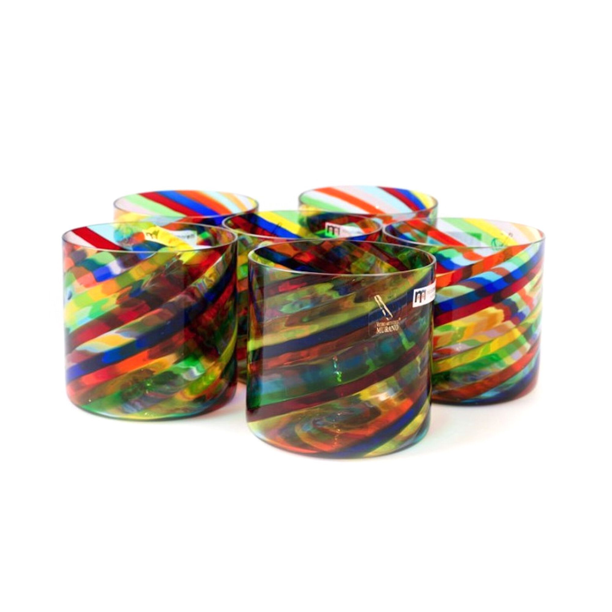 Набор из шести стаканов из муранского стекла ручной работы YourMurano готы ARCH-00082352 - Вид №2