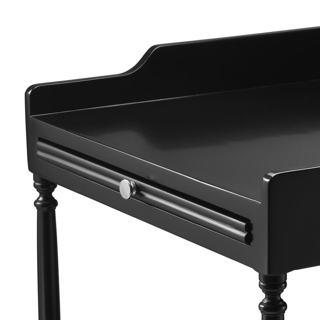 Приставной столик черный с полками и ящиком 48 см Norfolk от Eichholtz EICHHOLTZ  242606 Черный  - Вид №7