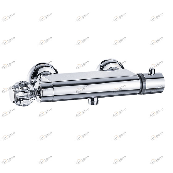 Термостатический смеситель ½", настенный монтаж JOERGER Cronos Crystal 637.20.250.000-AA