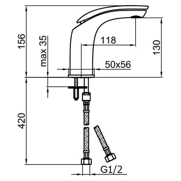 AI830102844 Смеситель для раковины Webert Aria - Вид №2