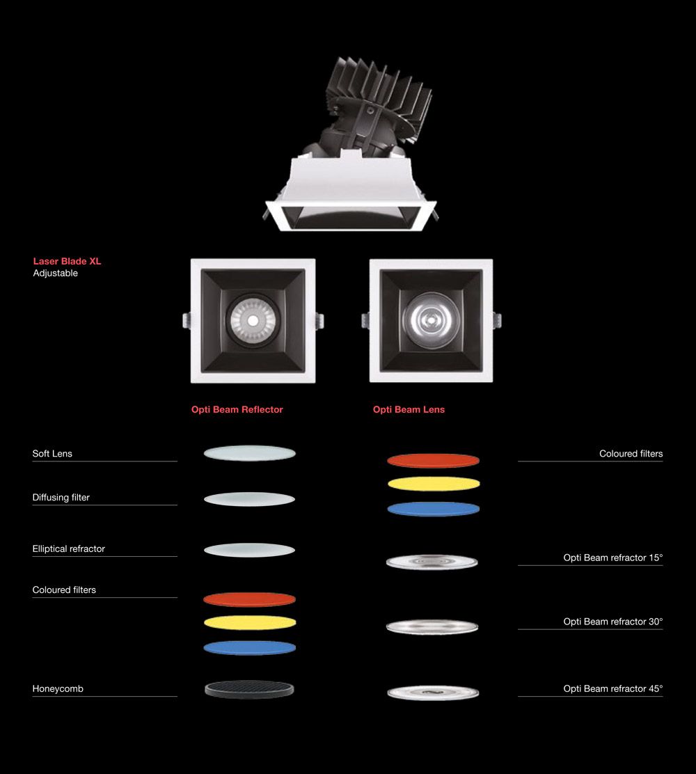 Регулируемый встраиваемый прожектор для подвесных потолков iGuzzini Laser Blade XL ARCH-00061875 - Вид №2