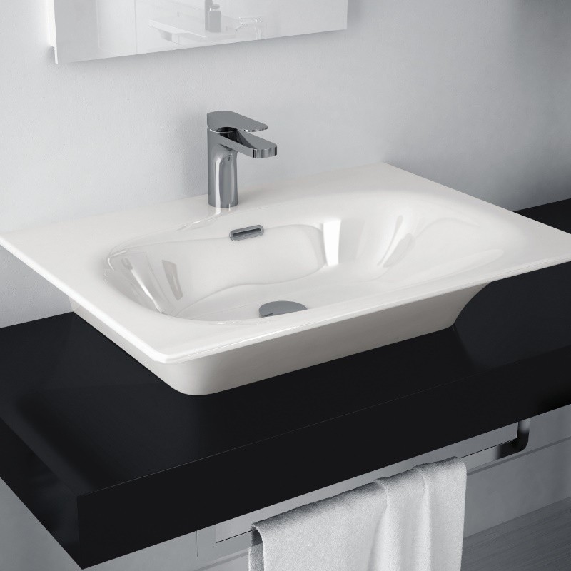 43328 Встроенная раковина под столешницу овальная Ceramica Hidra FLAT - Вид №5