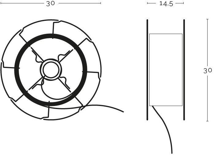 ZAVA Настольная лампа из железа с прямым светом Arianna sun-id-1499170 - Вид №7