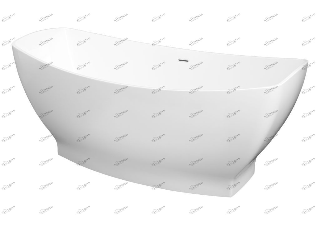 Ванна из искусственного камня Aquanet Sunset TC-S93 165x80, глянцевая TCS93