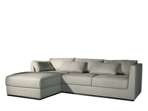 3-местный тканевый диван с полуостровом