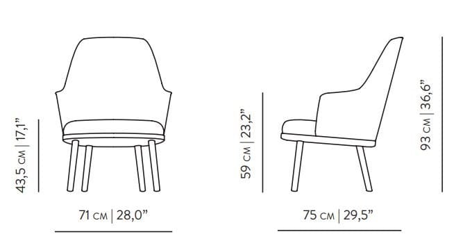 Тканевое кресло Wewood Sartor ARCH-00001784 - Вид №4