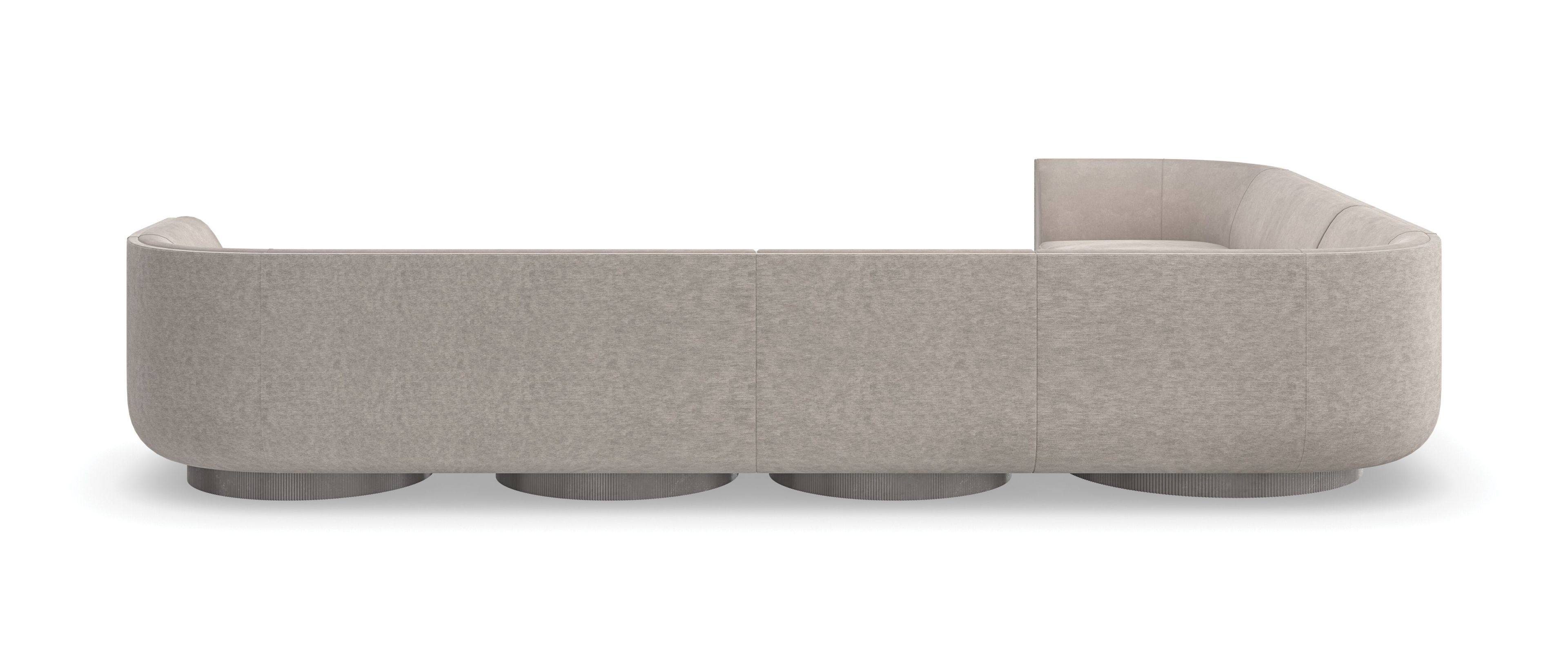 Бархатный модульный угловой диван Caracole Clipper ARCH-00077483 - Вид №3