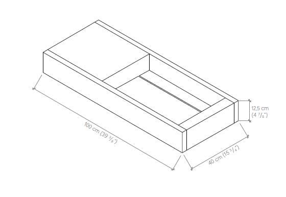 Подвесной одиночный умывальник с подвесным комодом Atlas Concorde Habitat Dialogo ARCH-00019182 - Вид №5