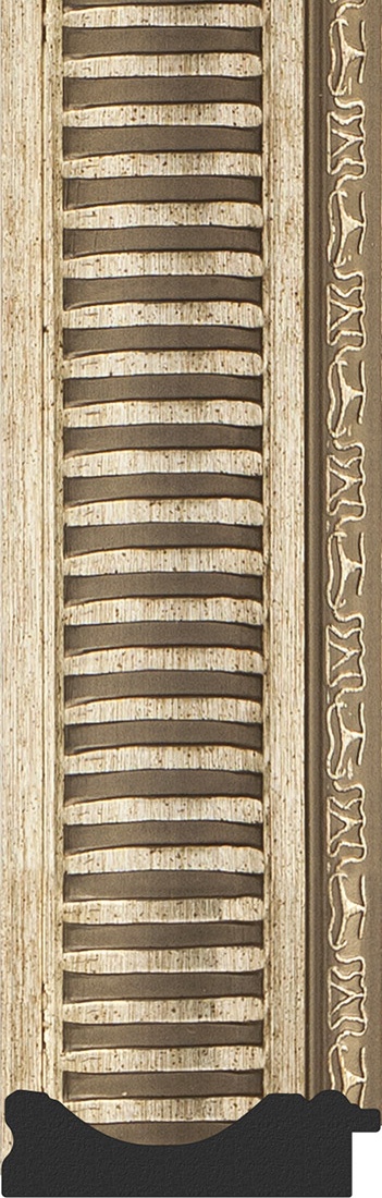 BY 6321 Зеркало напольное с гравировкой в багетной раме - серебряный акведук 93 mm EVOFORM Exclusive-G floor - Вид №3