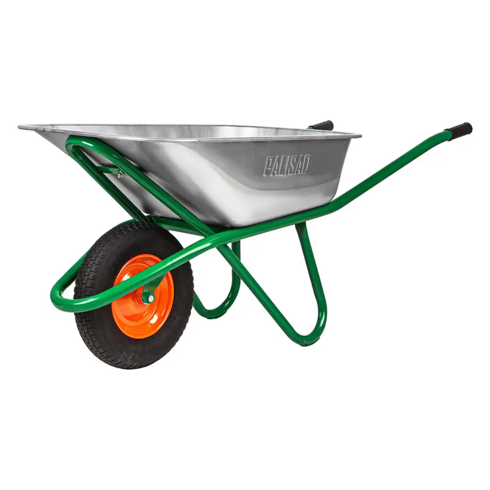 Тачка садовая Palisad одноколесная 200 кг 90 л оцинкованная сталь STLM-2148924