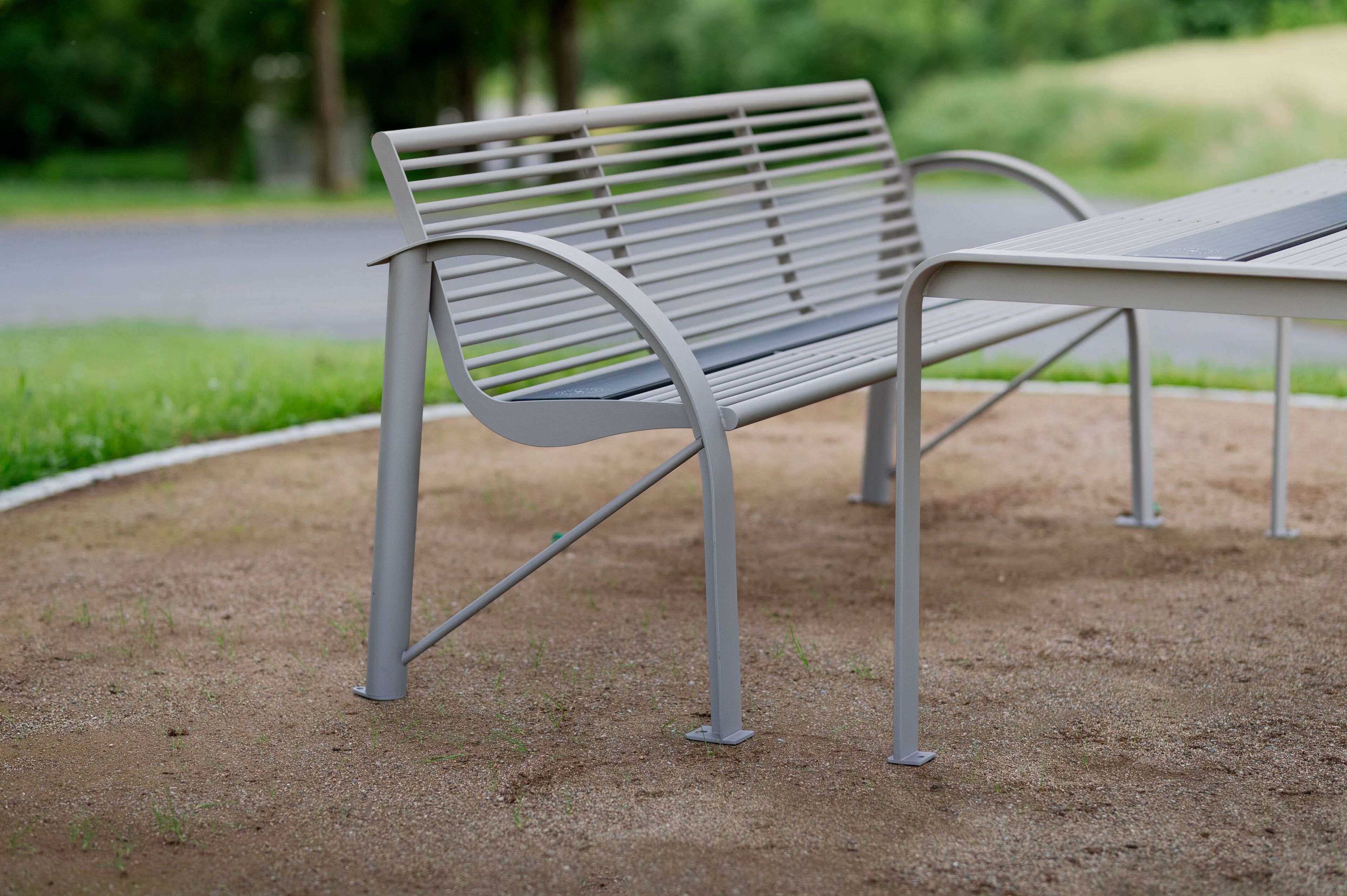 Скамья из нержавеющей стали со встроенным освещением BENKERT BANKE Siardo ARCH-00028607 - Вид №5