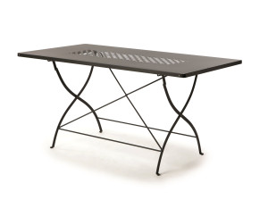 Металлический складной прямоугольный садовый стол