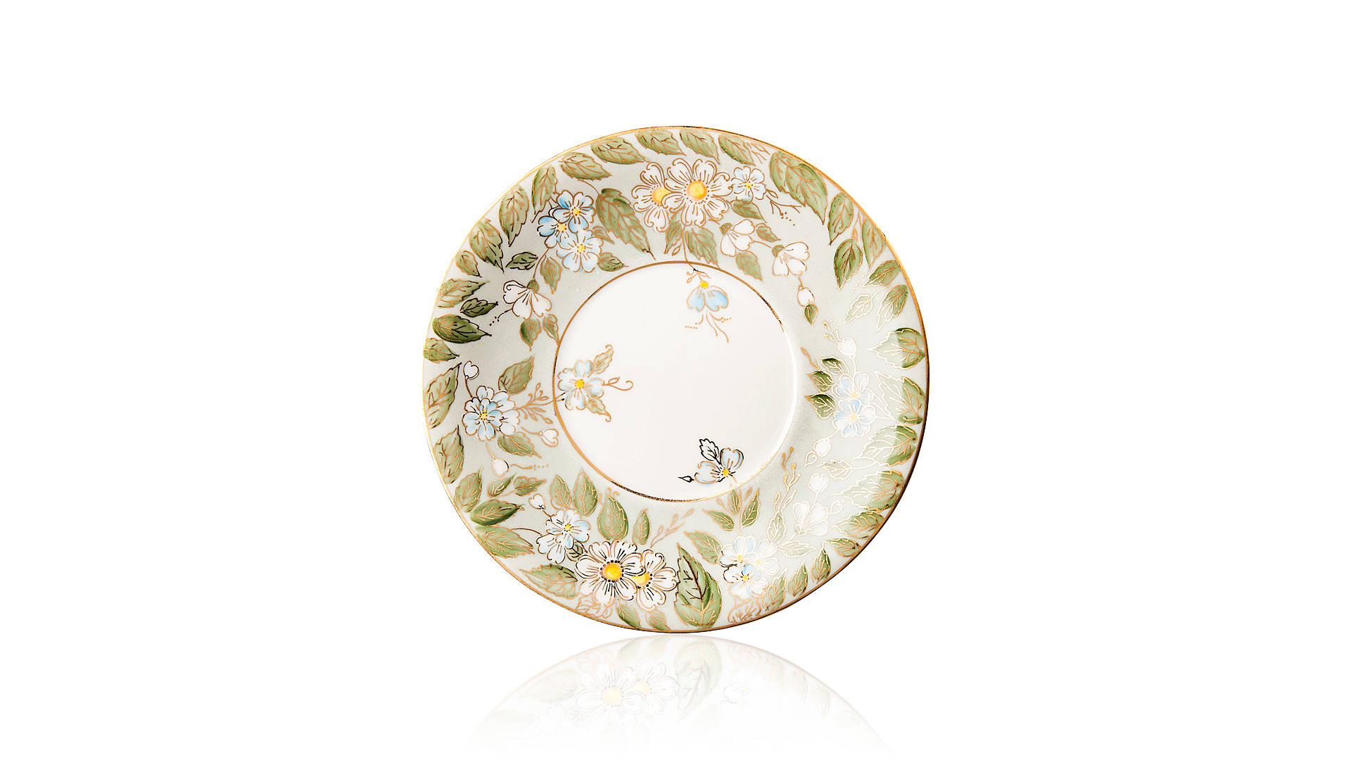 10617332 Мануфактуры Гарднеръ в Вербилках Чашка кофейная с блюдцем "Гарднеровская" "Лето" Фарфор, Керамика  - Вид №2