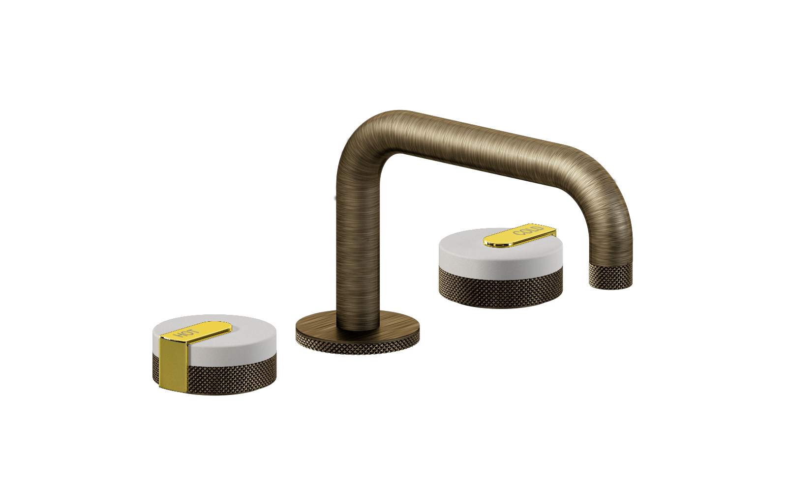 E-11510-R1WT-L1PB-VBB Смеситель для умывальника на 3 отвертия GRAFF MOD+