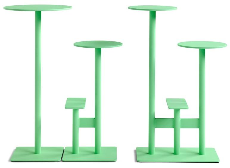 Blå Station Высокий барный стул из алюминия с подставкой для ног Combo Bla Station sun-id-1459300 - Вид №12